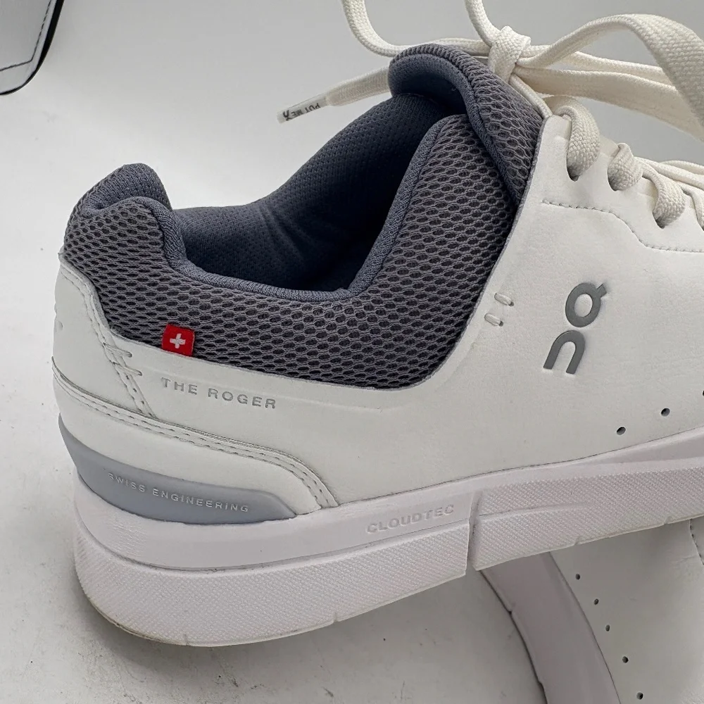 On Cloud The Roger Advantage White Fossil Sneaker 3WD10652763 Women's Size 10 - Picture 6 of 16